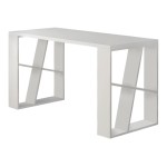 Γραφείο εργασίας Honey Megapap από μελαμίνη χρώμα λευκό 137x60x75εκ