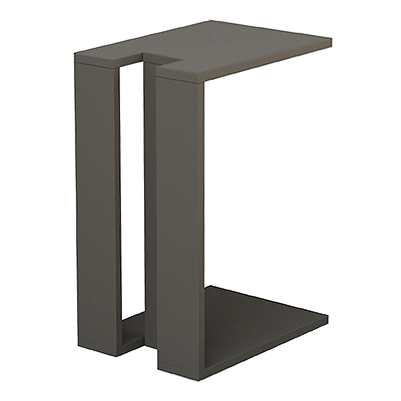 Τραπεζάκι βοηθητικό Muju Megapap μελαμίνης χρώμα ανθρακί 30x40x57εκ.