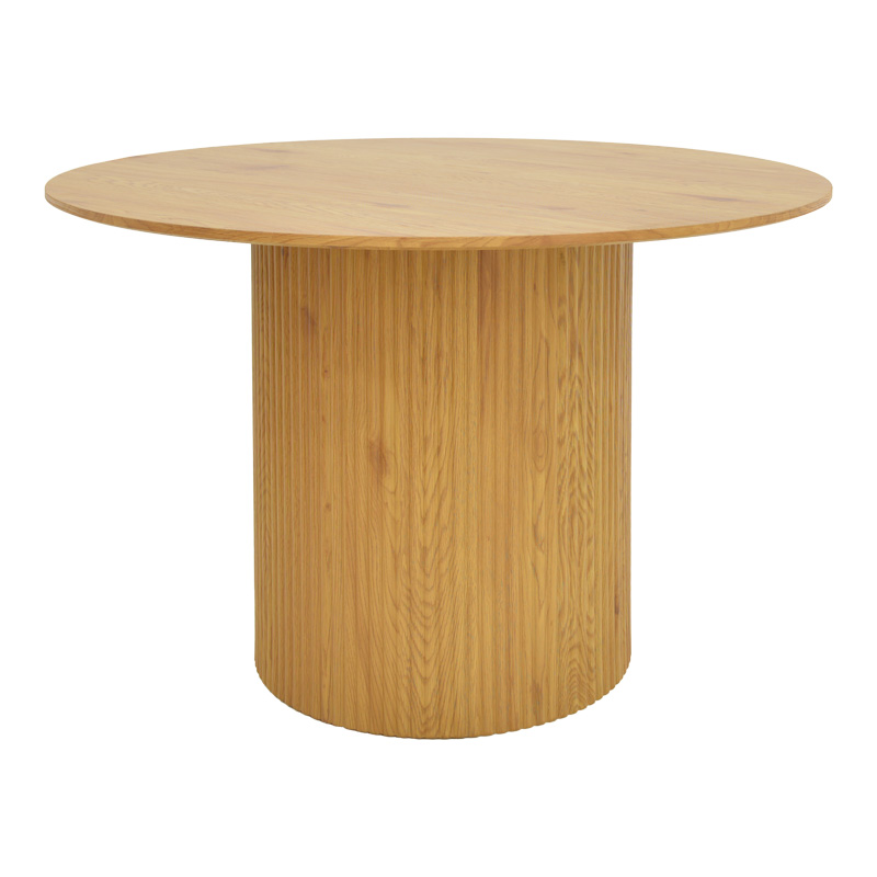 Τραπέζι Karulo pakoworld mdf σε sonoma απόχρωση Φ120x76εκ