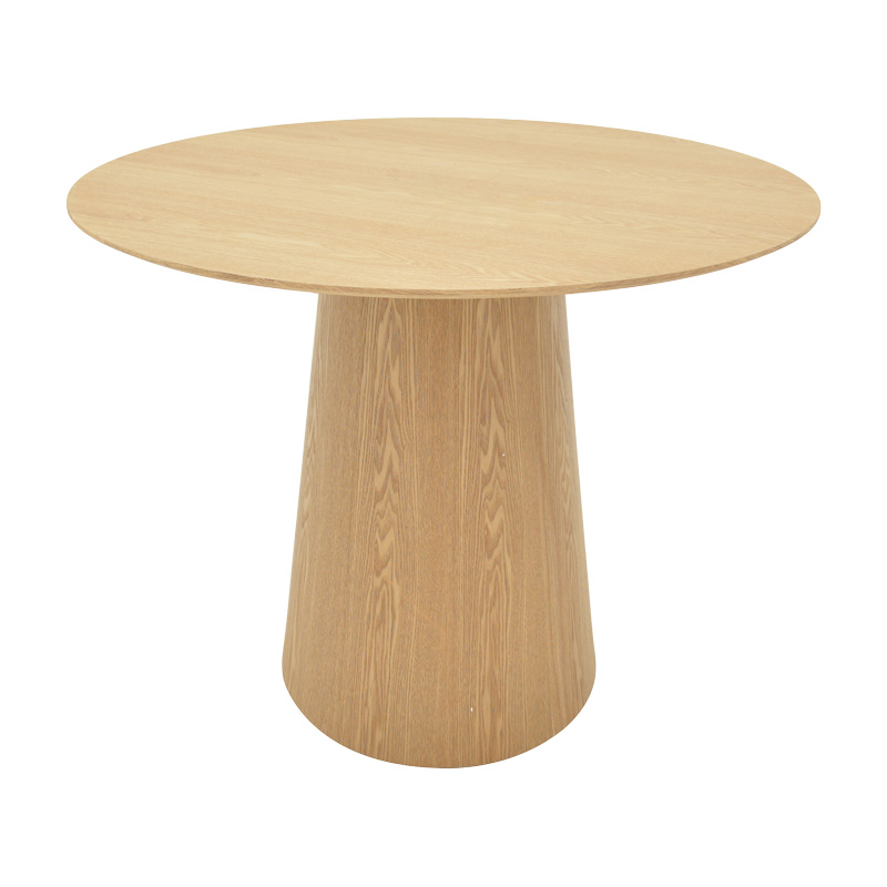 Tραπέζι Donda pakoworld mdf sonoma Φ100x76εκ