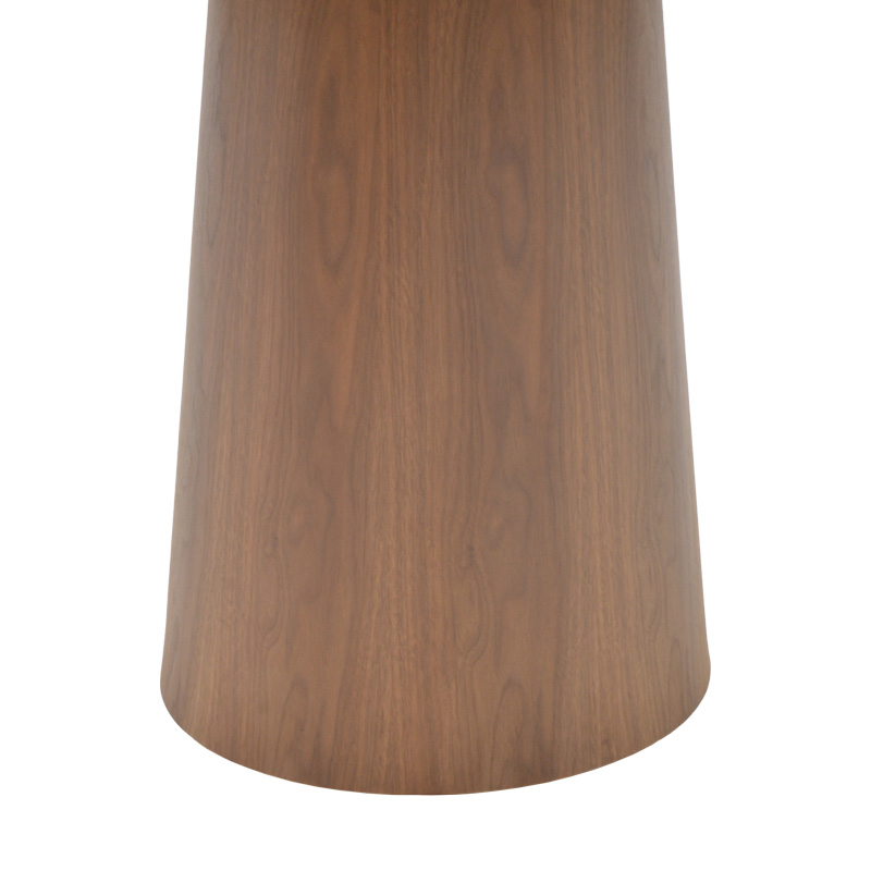 Tραπέζι Donda pakoworld mdf καρυδί Φ100x76εκ