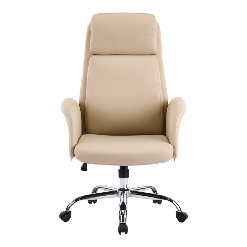 Καρέκλα γραφείου διευθυντή Derjio pakoworld μπεζ pu 68x66x115εκ