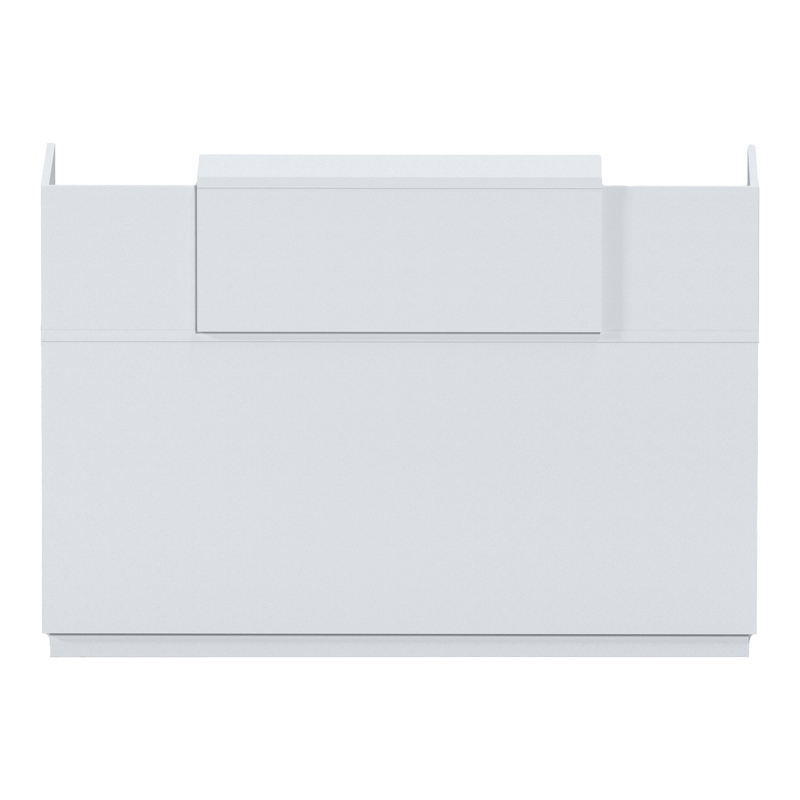 Γραφείο reception Lotus pakoworld σε λευκή απόχρωση 180x70x110εκ