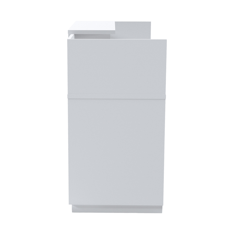 Γραφείο reception Lotus pakoworld σε λευκή απόχρωση 180x70x110εκ