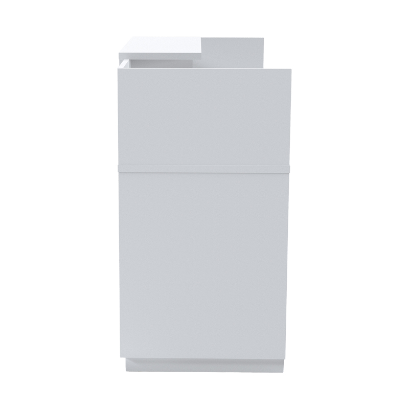 Γραφείο reception Lotus pakoworld σε λευκή απόχρωση 180x70x110εκ