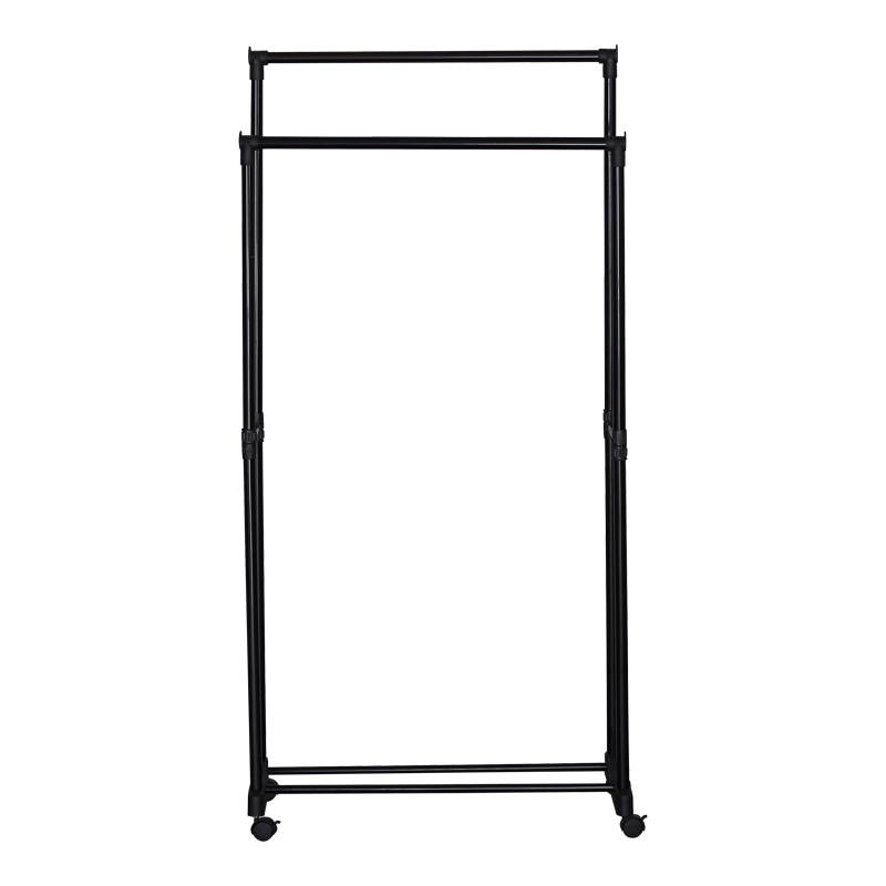 Κρεμάστρα δαπέδου Ganco pakoworld μαύρο μέταλλο 74.5x39x157εκ