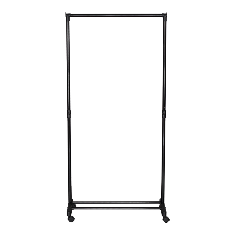 Κρεμάστρα δαπέδου Wizak pakoworld μαύρο μέταλλο 74.5x41,5x157εκ