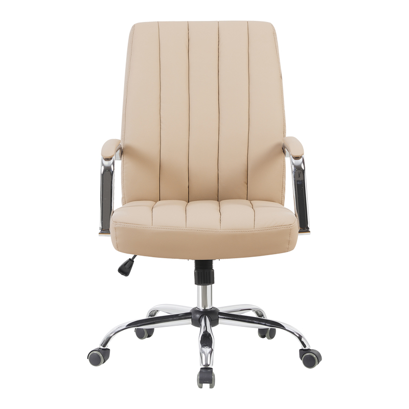 Καρέκλα γραφείου διευθυντή Mido pakoworld pu cappuccino 58x71x100-106εκ