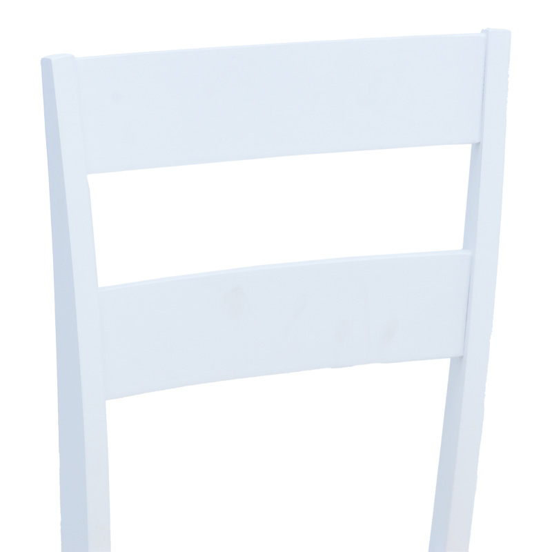 Καρέκλα York pakoworld σε λευκή-φυσική απόχρωση 39.5x47.5x89εκ