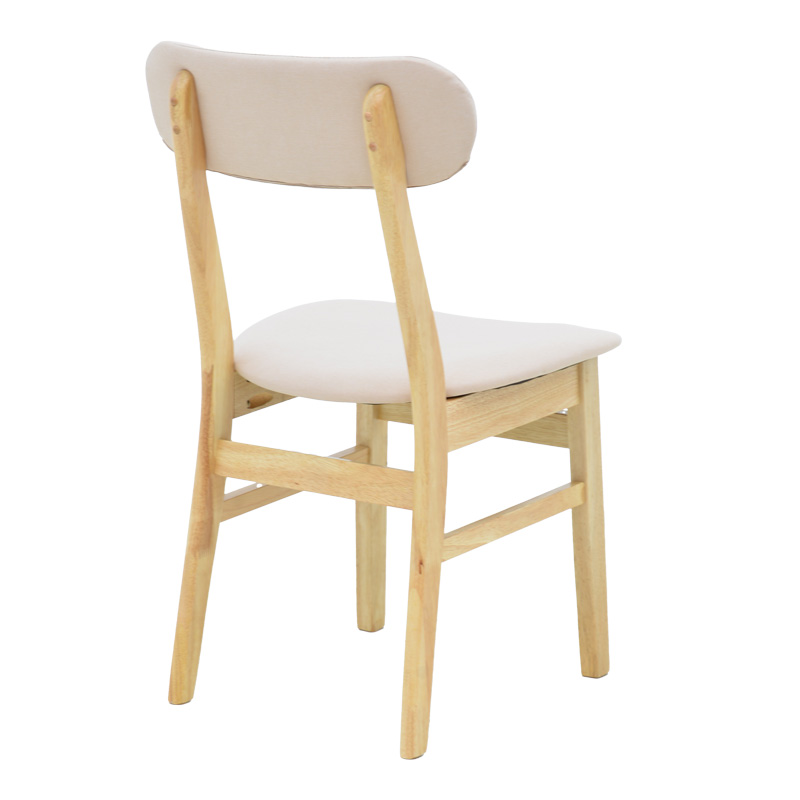 Καρέκλα Gaborn pakoworld σε φυσικό-μπεζ απόχρωση 47x47x81,5εκ