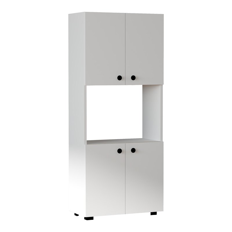 Στήλη Guzel pakoworld σε λευκή απόχρωση 60x31.4x140εκ