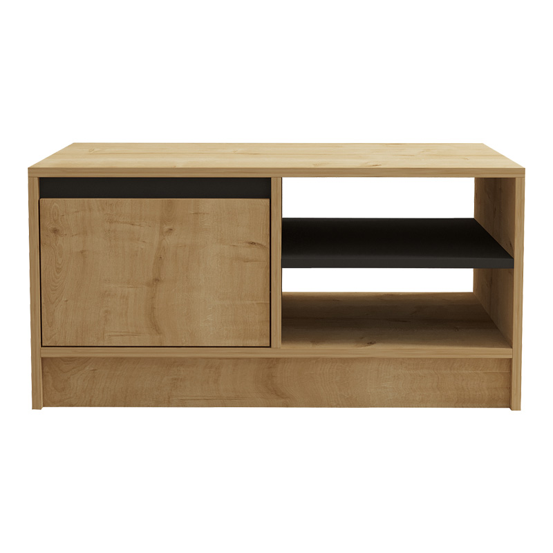 Τραπέζι σαλονιού Narli pakoworld σε oak απόχρωση 90x60x45εκ