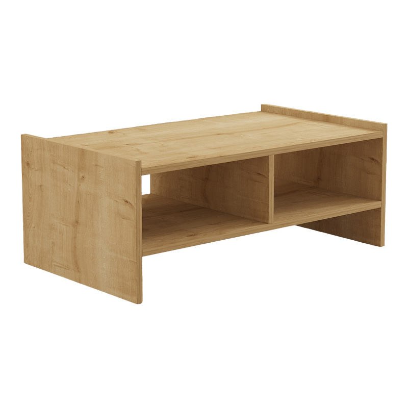 Τραπέζι σαλονιού Tiena pakoworld σε oak απόχρωση 90x50x35εκ