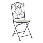 Τραπεζαρία Sellis pakoworld σετ 3τεμ μωσαικό-μέταλλο μαύρο