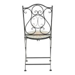 Τραπεζαρία Sellis pakoworld σετ 3τεμ μωσαικό-μέταλλο μαύρο