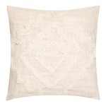 Μαξιλάρι διακοσμητικό Ferdel pakoworld ύφασμα σε ιβουάρ απόχρωση 40x40εκ