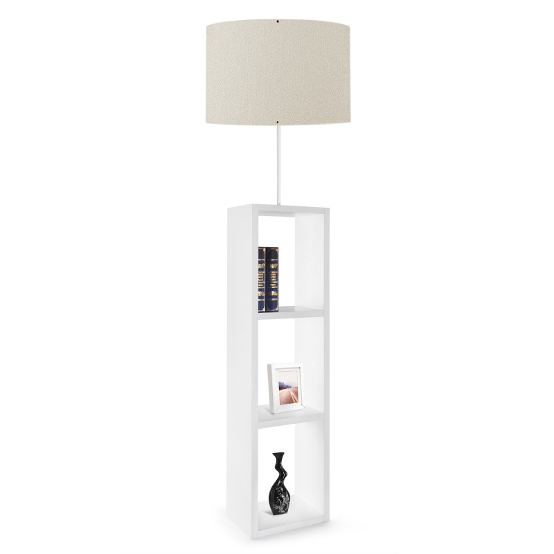 Φωτιστικό δαπέδου PWL-1100 pakoworld Ε27 λευκό Φ38x150εκ