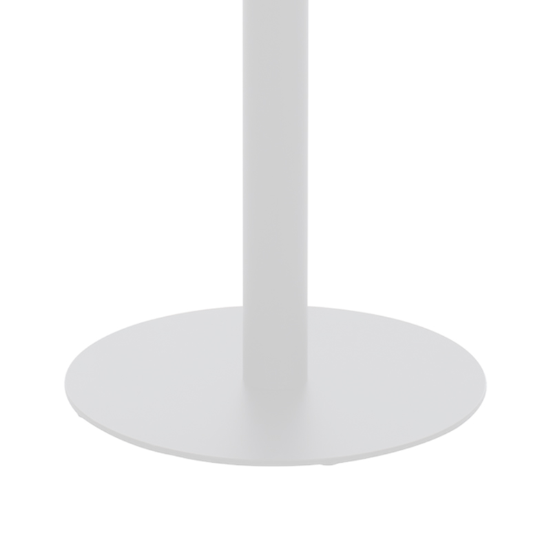 Βάση τραπεζιού bar Closet pakoworld μεταλλική λευκή-μαύρη Φ40x108εκ