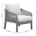 Σαλόνι κήπου Malibu pakoworld φυσικό ξύλο ακακία-ύφασμα μπεζ