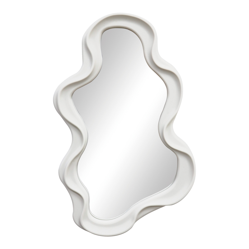 Καθρέπτης Liquid pakoworld pp σε λευκή απόχρωση 26x2.7x39εκ