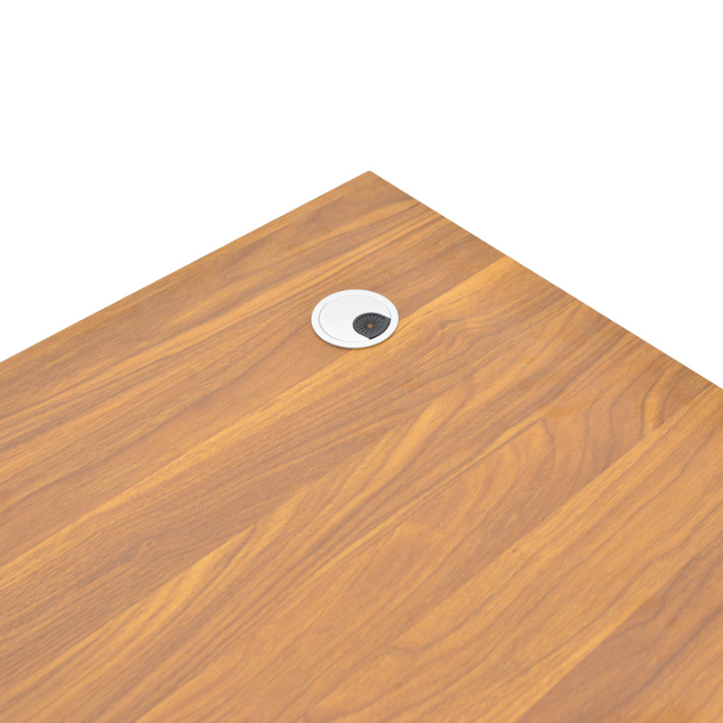 Γραφείο εργασίας επαγγελματικό Oscar pakoworld σε καρυδί-ανθρακί απόχρωση 150x80x76εκ