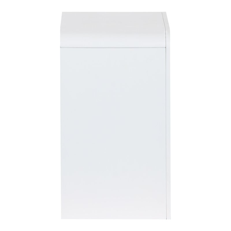 Κομοδίνο Zeplen pakoworld MDF σε λευκή απόχρωση 40x30x53εκ