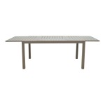 Τραπέζι επεκτεινόμενο Lafla pakoworld αλουμίνιο σε σαμπανιζέ απόχρωση 160-240x90x75εκ