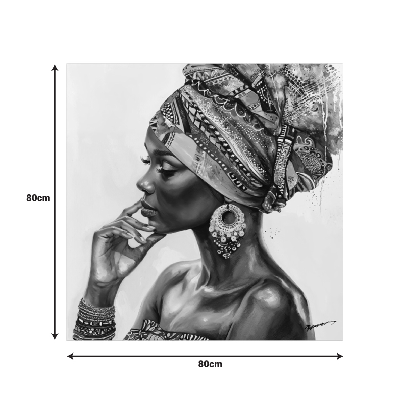 Πίνακας σε καμβά Jalo Ι 3D Inart με πλαίσιο 80x3.5x80εκ