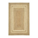 Χαλί Mazir Inart μπεζ-εκρού γιούτα 120x180x1εκ