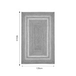 Χαλί Mazir Inart μπεζ-εκρού γιούτα 120x180x1εκ