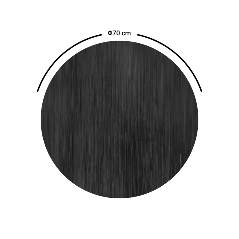 Επιφάνεια τραπεζιού Jedre pakoworld τ.Werzalit καρυδί Φ70εκ