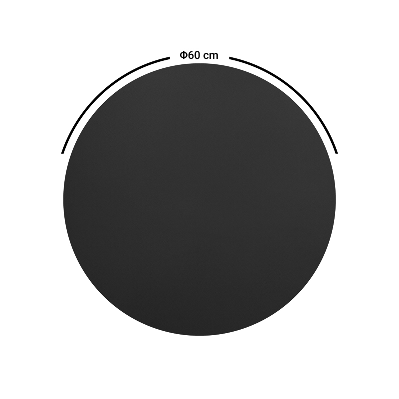 Επιφάνεια τραπεζιού Sensie pakoworld τ.Werzalit ανθρακί Φ60εκ