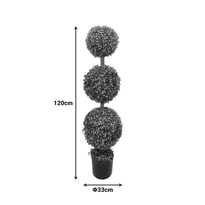 Διακοσμητικό φυτό Bolla IIΙ σε γλάστρα Inart πράσινο pp Φ33x120εκ