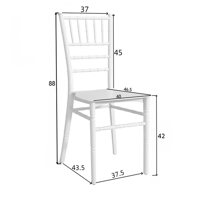 Καρέκλα Tiffany pakoworld διάφανο pc 38.5x46x88εκ
