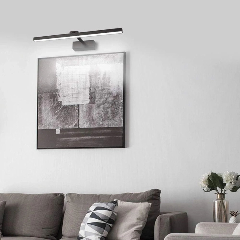 Φωτιστικό τοίχου-απλίκα Debiwen pakoworld led μέταλλο μαύρο 60x10x6εκ