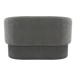 Καναπές διθέσιος Playmob pakoworld ύφασμα σε γκρι απόχρωση 65x128x79εκ