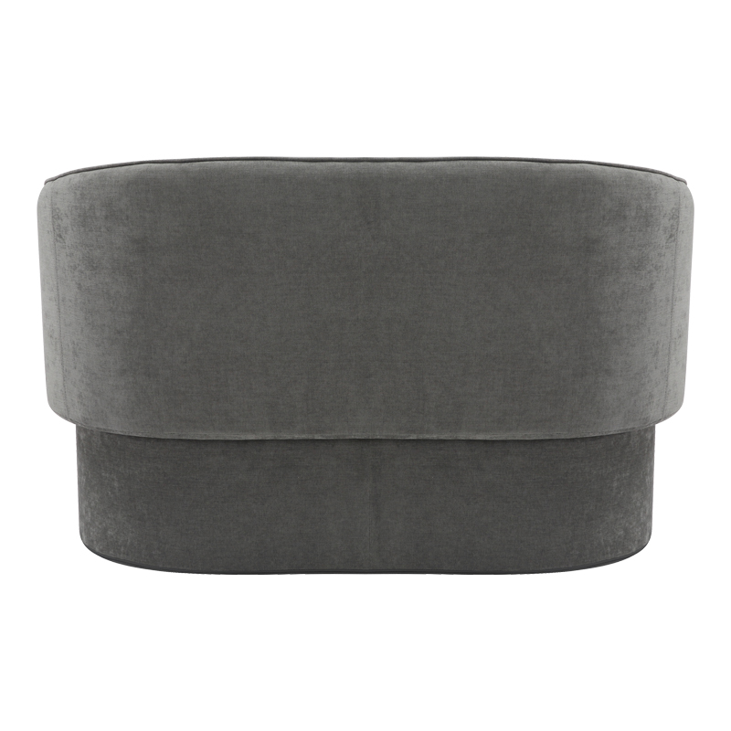 Καναπές διθέσιος Playmob pakoworld ύφασμα σε γκρι απόχρωση 65x128x79εκ