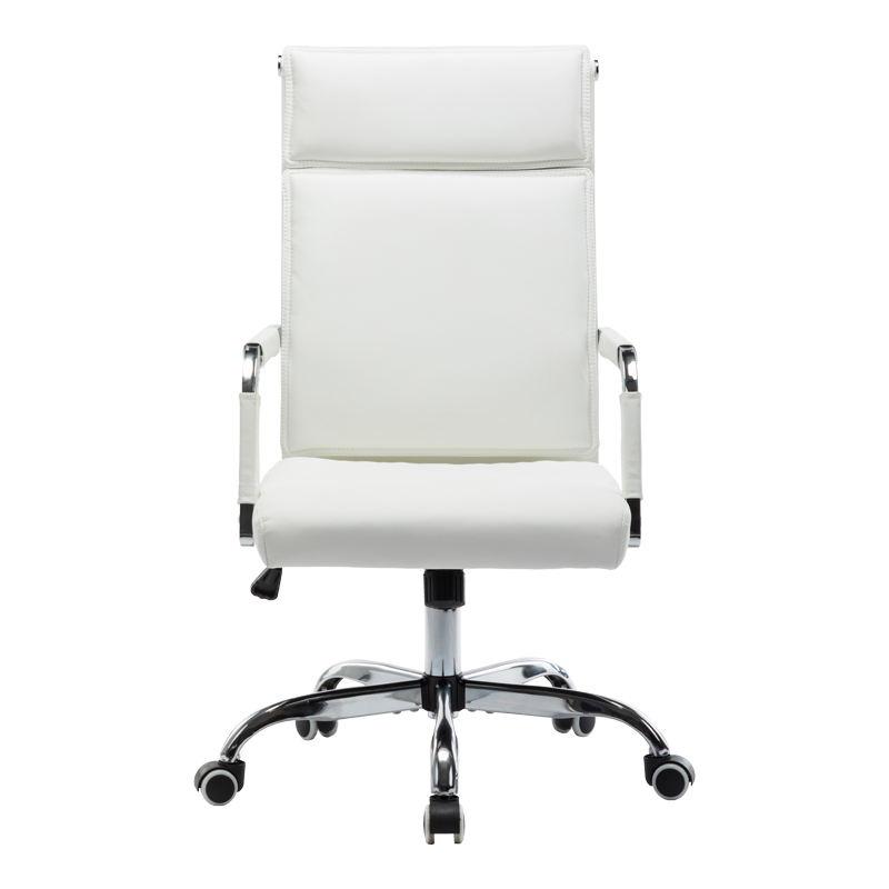 Καρέκλα γραφείου διευθυντη Mavel pakoworld PU λευκό 55x62x100-110εκ