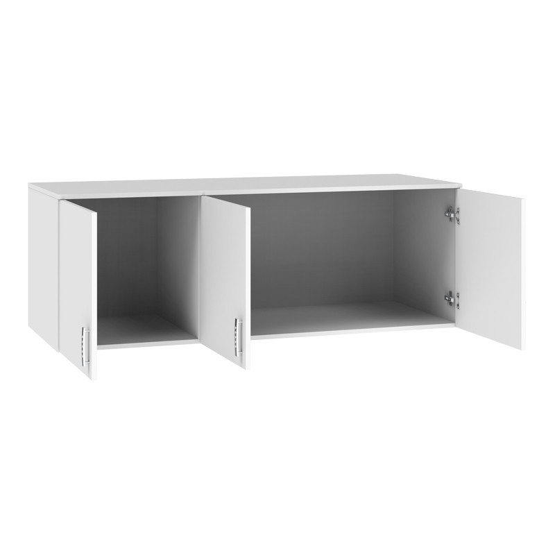 Πατάρι ντουλάπας Royal pakoworld τρίφυλλο λευκό 150x58x53εκ