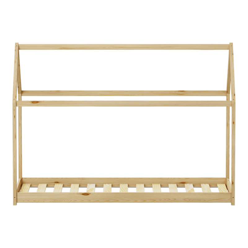 Παιδικό κρεβάτι Nino τ. Montessori pakoworld ξύλο πεύκου σε φυσική απόχρωση 90x190εκ