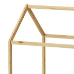 Παιδικό κρεβάτι Nino τ. Montessori pakoworld ξύλο πεύκου σε φυσική απόχρωση 90x190εκ