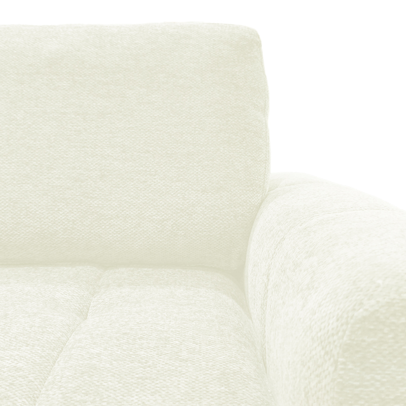 Γωνιακός αναστρέψιμος καναπές-κρεβάτι Vivad pakoworld ύφασμα σε μπεζ απόχρωση 275x164x91εκ