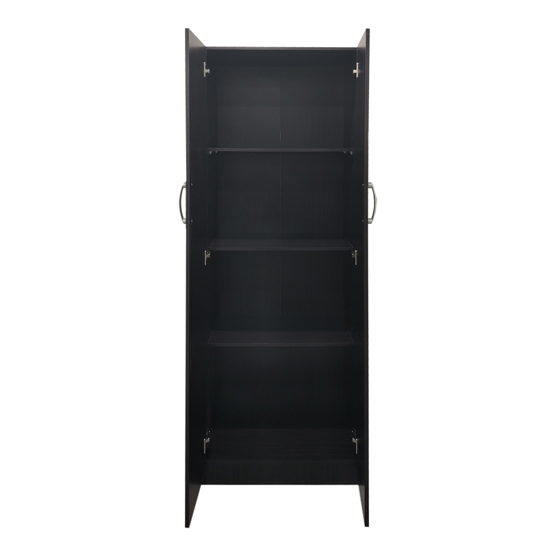 Ντουλάπα δίφυλλη Athos pakoworld σε wenge απόχρωση 60x42x180εκ