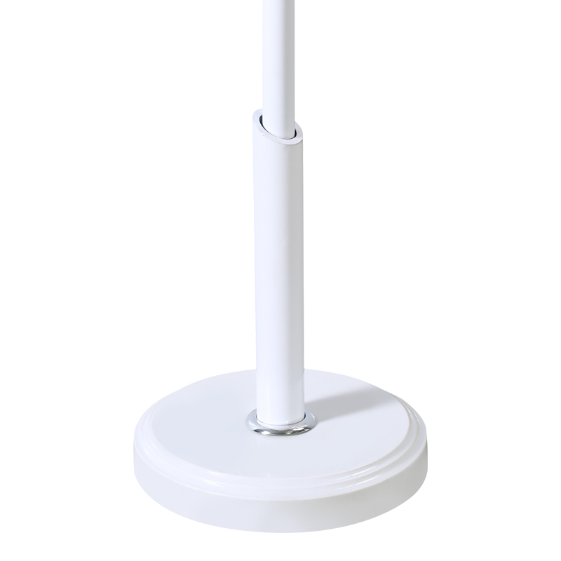 Καλόγερος Portu pakoworld μέταλλο σε λευκή-φυσική απόχρωση Φ30x170εκ